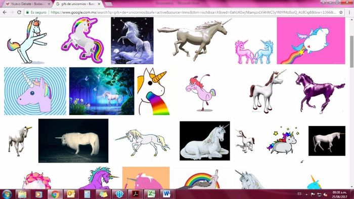 Ve a la parte de imágenes y da clic en la que más te guste