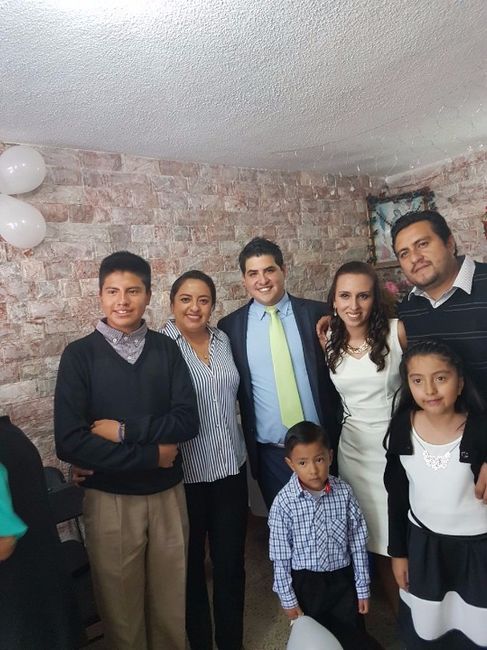 Con la familia de mi Hermano