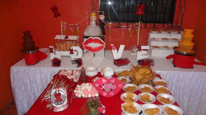 mesa de dulce y salado