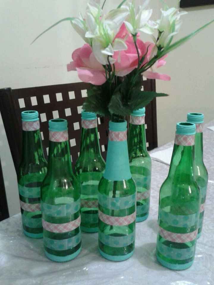 Botellas centros de mesa civil!!! - 1