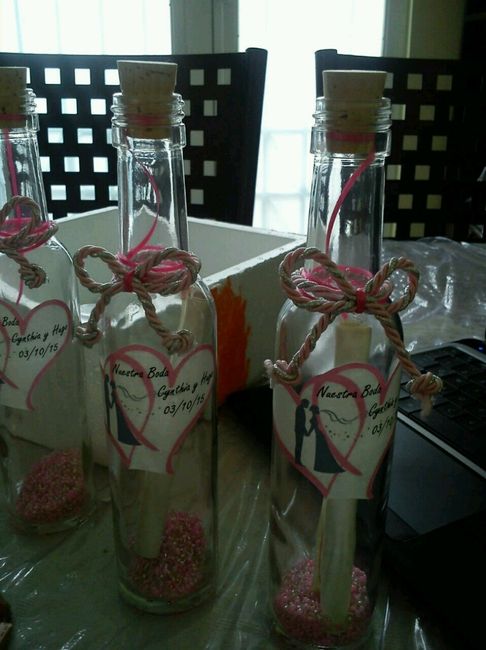 Invitaciones de boda en botella - 1