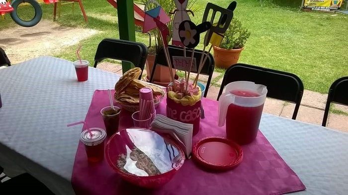 Asi lucian las mesas listas para las invitadas