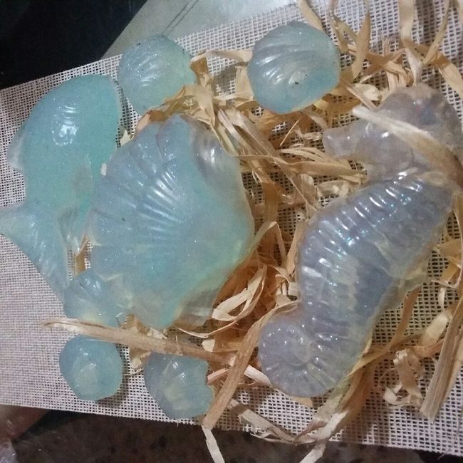 Abanicos para boda en playa y jabones para la despedida - 3