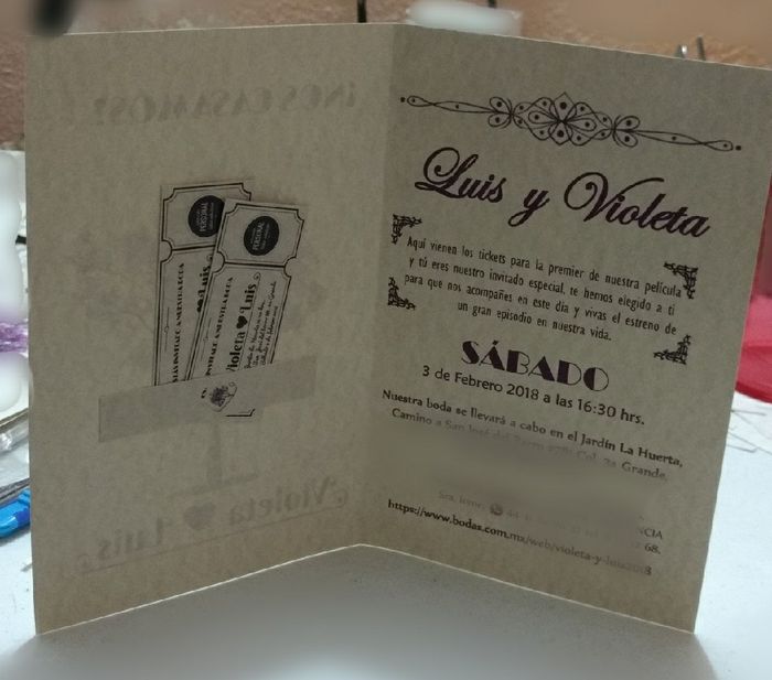  Nuestras invitaciones: Luis y Violeta - 2
