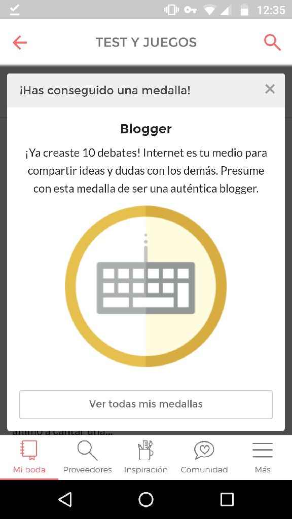 Nueva medalla: blogger bebé jajaja - 1