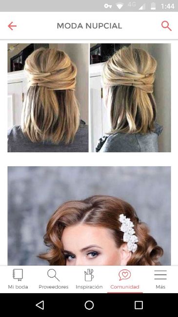 Peinados para novias con media melena - 1