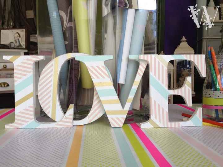 Idea letras para mesa de dulces 6