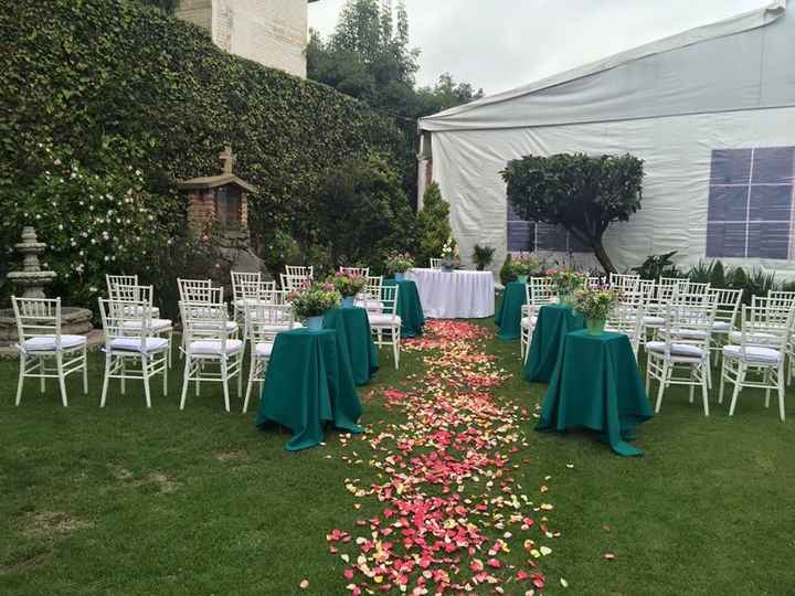 Ejemplo de arreglo para ceremonia