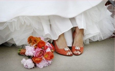 ZAPATOS PARA NOVIA EN NARANJA