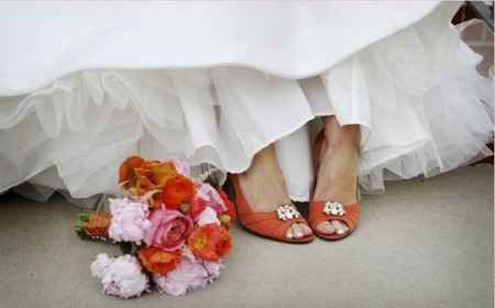 ZAPATOS PARA NOVIA EN NARANJA