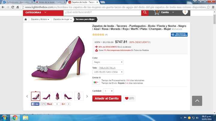 Mis zapatillas compradas online en linght in the box