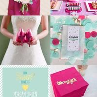 mint & hot pink