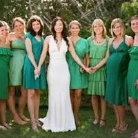 Varios verdes para la boda.