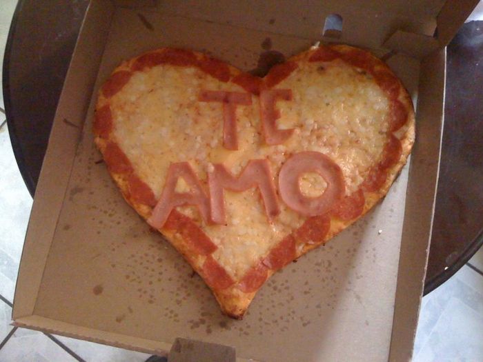 Pizza de corazon