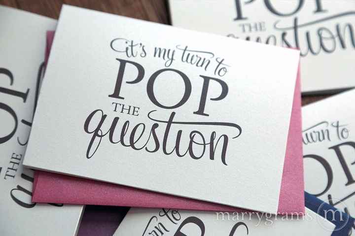 Él me pregunto, yo dije que sí y ahora te toca a ti!