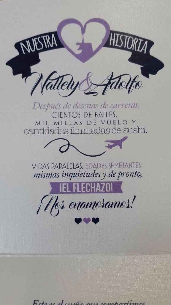 El texto lo escogimos complemente nosotros, entre mi novio y yo basándonos en nuestra historia