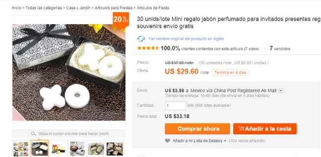 Recuerdos para la boda!
