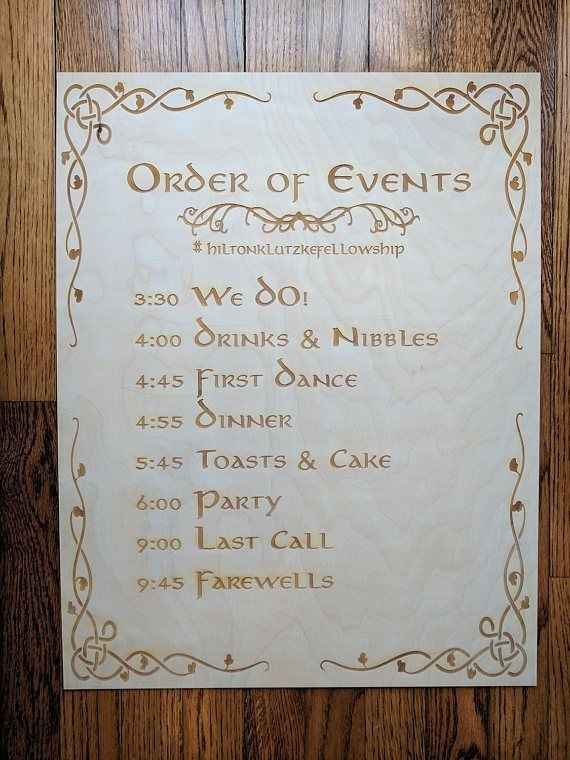 Orden de Bodas - 1