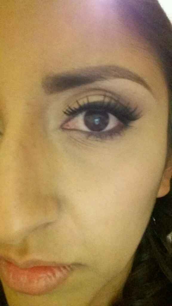 Prueba de maquillaje... duelo e pestañas!!! - 3