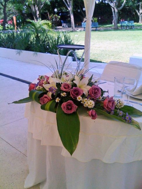  Ayuda arreglo para la mesa de novios - 1