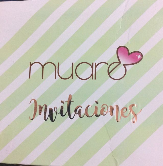 Mi proveedor de invitaciones! Recomendado 😉 - 2