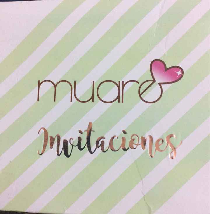 Mi proveedor de invitaciones! Recomendado 😉 - 2