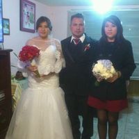 con mi papá y hermana
