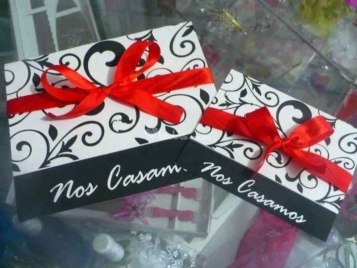 Invitaciones blanco y negro muero :( - 1