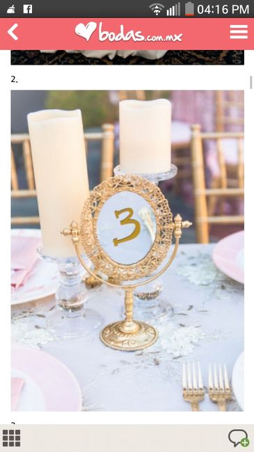 Mis numeradores de mesas... espejos vintage! - 2