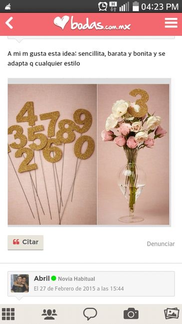 Mis numeradores de mesas... espejos vintage! - 1