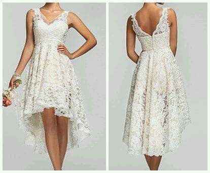 Vestidos cortos para civil o recepción - 1