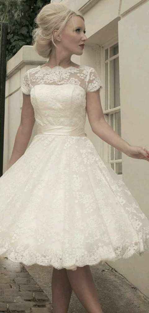 Vestidos cortos para civil o recepción - 4