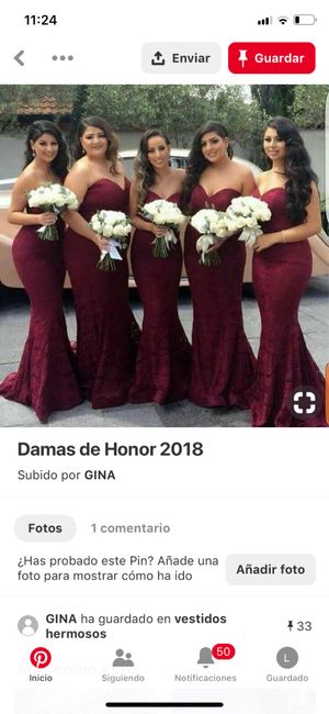 Vestidos de damas - 2