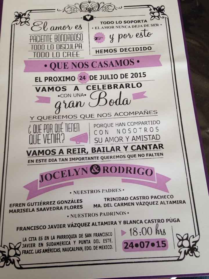 Mis invitaciones :3 - 2