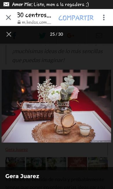 Centros de mesa, ayuda - 1