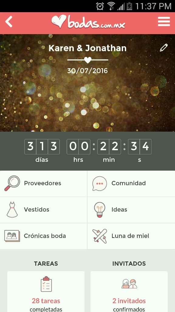 Cuantos falta para su gran dia?? - 1