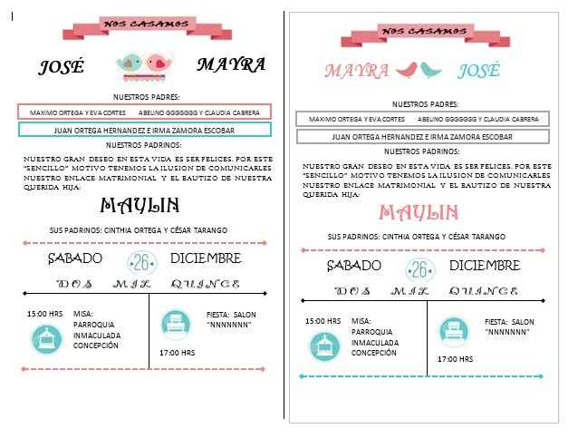 Invitaciones para imprimir - 1