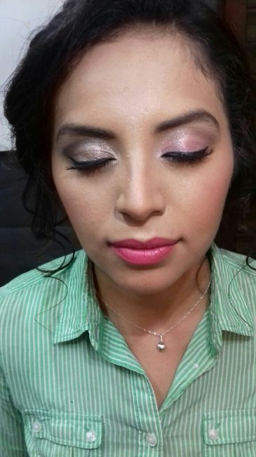 Mi prueba de maquillaje y peinado!!! - 3