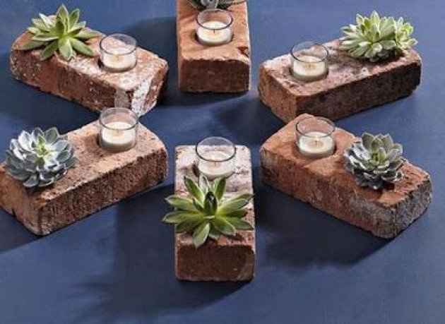 ladrillos maceta