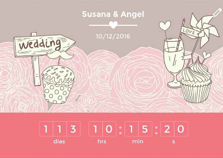 ¿Cuántos días te faltan para tu boda? - 1