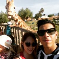 Me encanta esta imagen... la jirafa salio mejor que nosotros! ajajjajaja