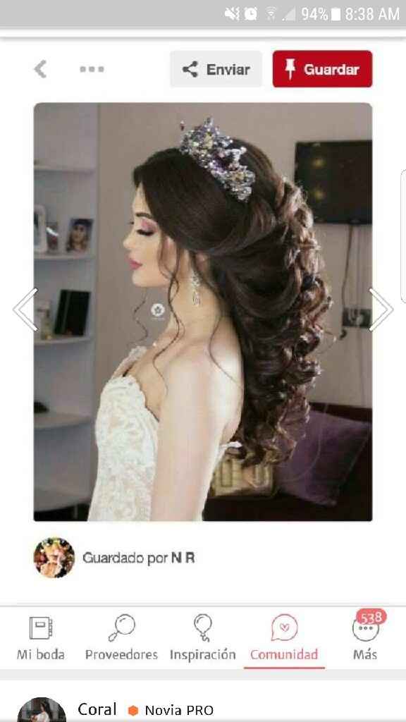 Peinado para Velo catedral - 2