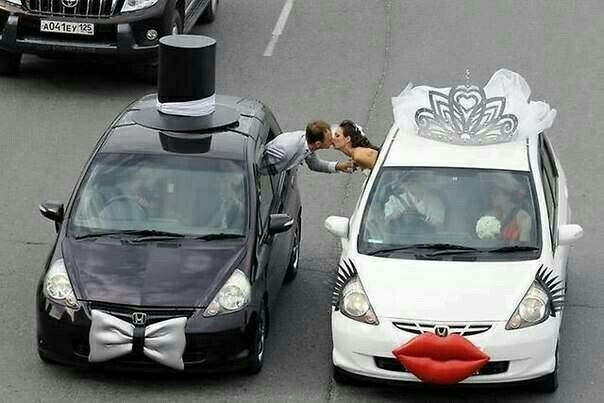 Ideas para decorar el carro de novios - 1
