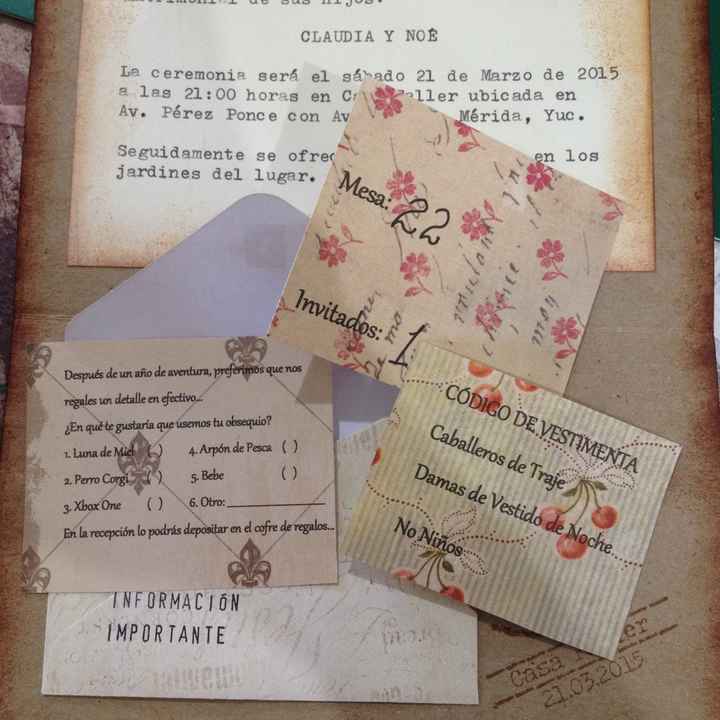Información del Sobre