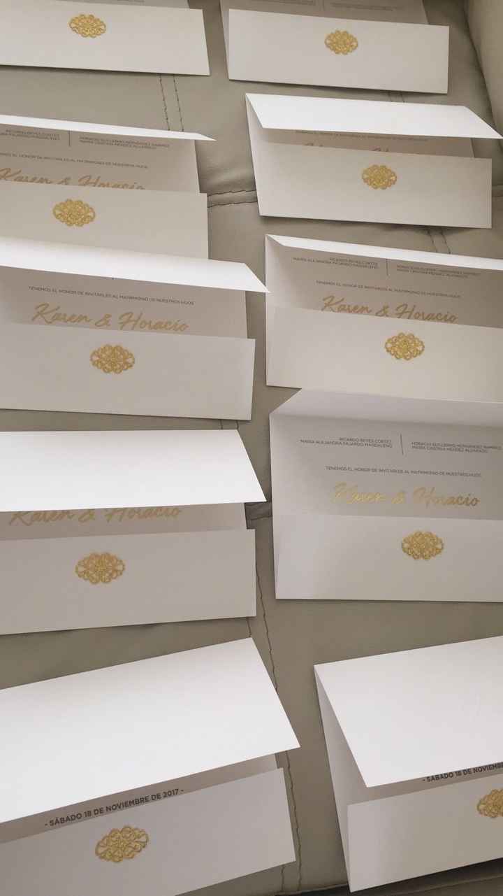  Invitaciones listas a 45 días - 2