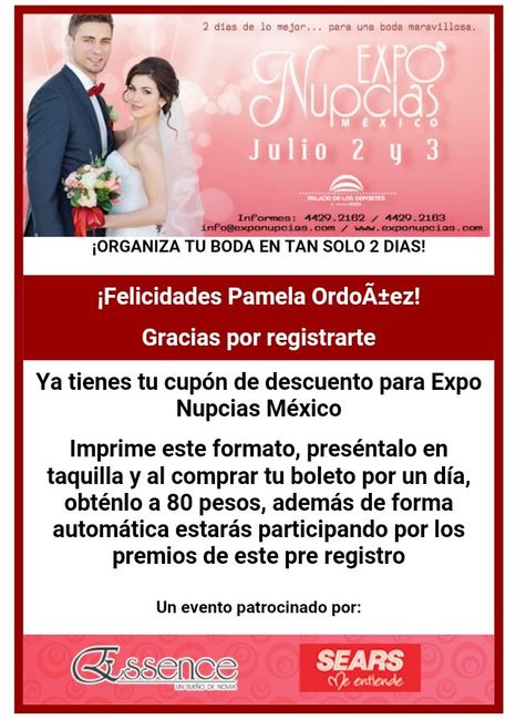 Expo nupcias 2 & 3 de julio - 1