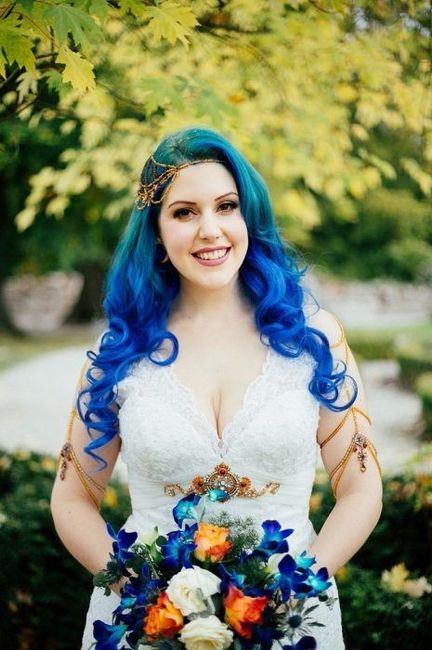 Quiero salir en mi boda con el cabello de colores fantasia - 4