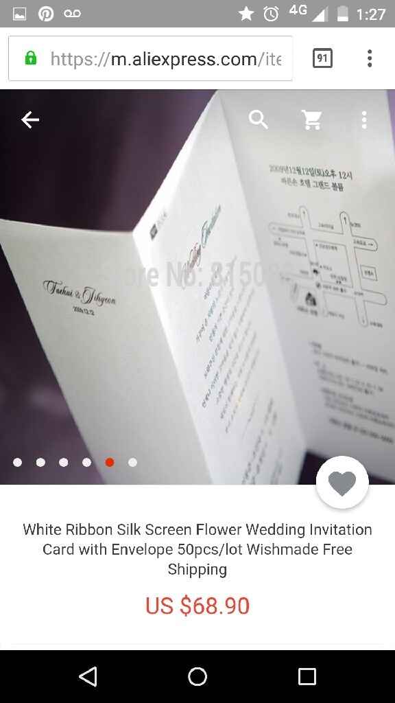 Mis invitaciones! por aliexpress - 4