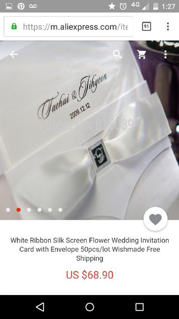 Mis invitaciones! por aliexpress - 3