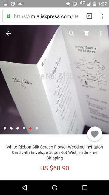 Mis invitaciones! por aliexpress - 4